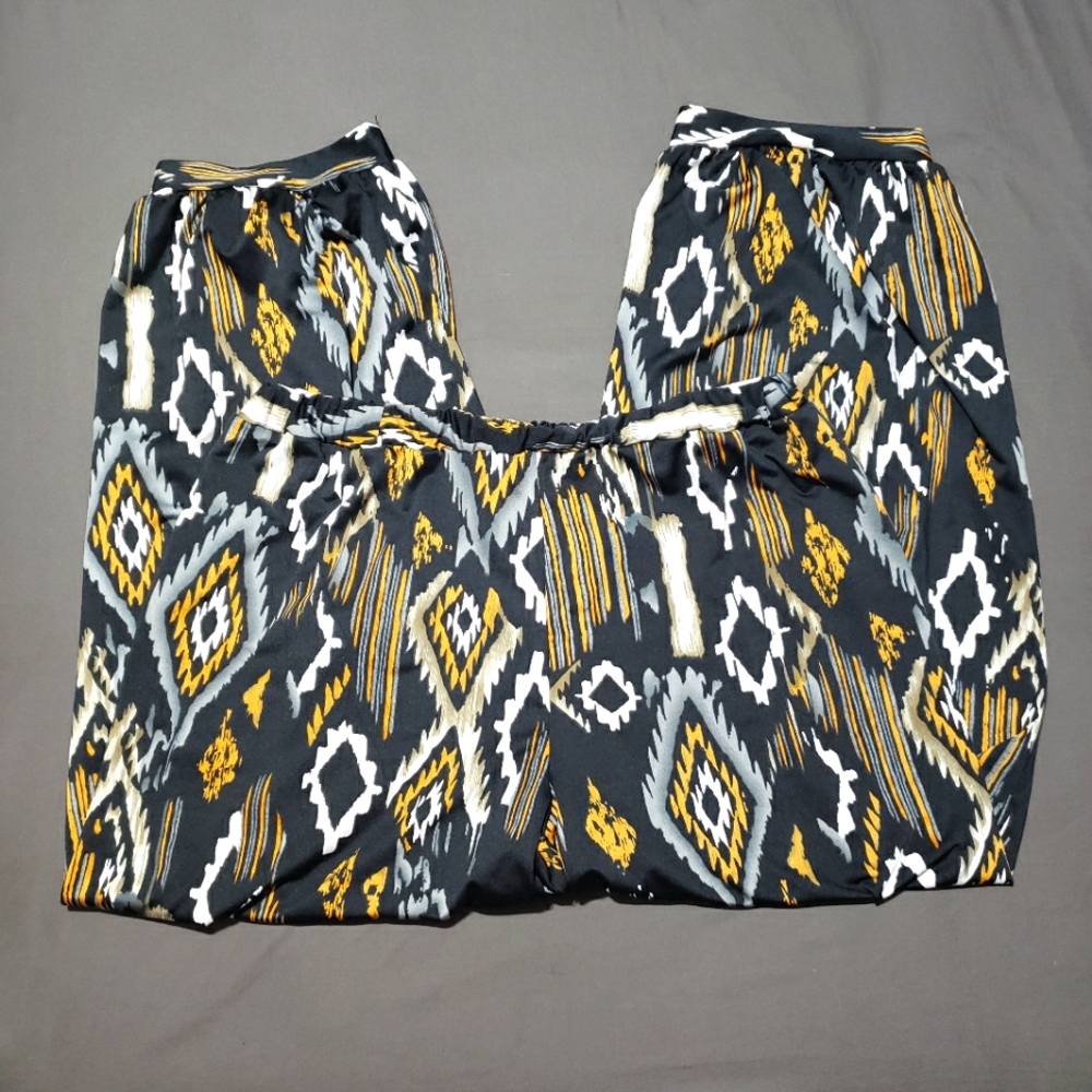 Simply Aster by Firmiana stretchy Bali pants in Aztec print